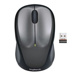 LOGITECH Ratón M235 Inalámbrico Negro/Gris 910-002201 - Seguimiento óptico Avanzado, Comodidad Diseño Contorneado