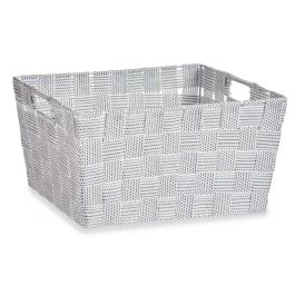 Cesta de Tela Kipit Blanco 30x14x20 cm - Con Asas (18 Unidades) Cesta de Tela Kipit Blanco 30x14x20 cm - Con Asas (18 Unidades)