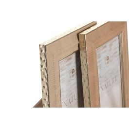 Marco Foto 10X15 Scandi DKD Home Decor Marron Beige 2 x 20.5 x 15.5 cm (12 Unidades)