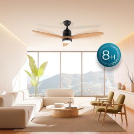 Ventilador de Techo con Luz Cecotec EnergySilence Aero 5230 18 W 40 W Negro Madera (3000-6500 K)