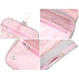 Pusheen Neceser de Viaje Foodie Impermeable Plegable con Gancho y Múltiples Compartimentos para Cosméticos