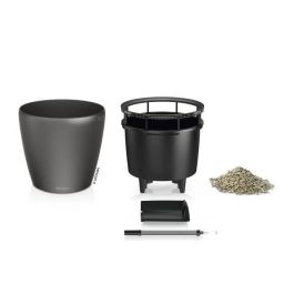 Lechuza LEC4008789160232 Kit Maceta Classico Premium, Antracita metalizado, Ø 21 cm, Altura 20 cm, Capacidad 3 L Lechuza LEC4008789160232 Kit Maceta Classico Premium, Antracita metalizado, Ø 21 cm, Altura 20 cm, Capacidad 3 L