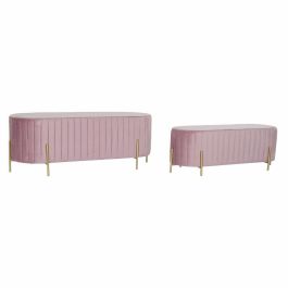 Descalzadora Glam DKD Home Decor Rosa Dorado 50 x 45 x 123 cm Set de 2 Precio: 172.49999943. SKU: S3023888