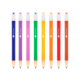 Liderpapel Portaminas 2 mm, Colores Surtidos, Con Goma de Borrar