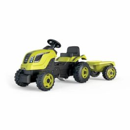 Smoby Farmer XL Pedal Tractor + Trailer - Verde