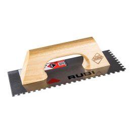 Rubi R65982 Peine de acero con mango de madera 28cm 6x6mm para cerámica pequeña, solar y alicatar