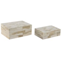 Joyero Colonial DKD Home Decor Crudo 13 x 7.7 x 18 cm Set de 2 Precio: 51.49999943. SKU: B1BF3MHWC9