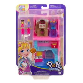 Mattel Polly Pocket Tienda De Dulces Hnb03 2 Muñecas 3 Accesorios 3 Pisos