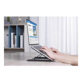MANHATTAN Soporte para portátil ajustable 10"-15.6" Negro Acero