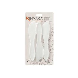 Cuchillos de plástico para untar 3 unidades Kinvara 18x10x1 cm, blanco (48 Unidades) Cuchillos de plástico para untar 3 unidades Kinvara 18x10x1 cm, blanco (48 Unidades)