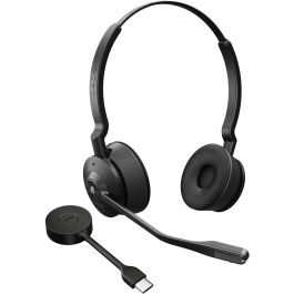Jabra Engage 55 SE Auriculares Diadema Estéreo Inalámbricos Link400c MS para Oficina/Call Center Optimizados Microsoft Teams