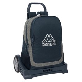 Safta Mochila 665 con Carro Evolution Kappa, Sistema de Sujeción SAFTA, Bolsillos Laterales, Dark Navy