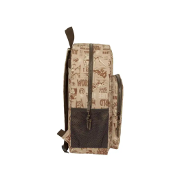 Mochila Escolar Jurassic World Beige 33 x 42 x 14 cm