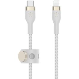 Belkin CAA011BT2MWH Cable USB-C a Lightning, certificado Apple, carga hasta 15W, 2m, color blanco