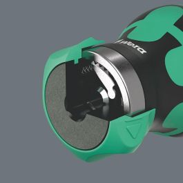 Wera Bicycle Set 5, Destornillador Múltiple de 7 Piezas con Portabrocas Magnético, Puntas Philips PH 1, Negro/Verde