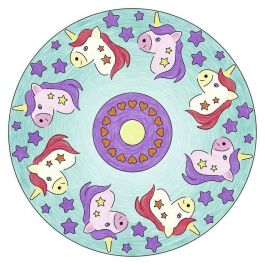 Ravensburger Mandala design Unicornio, Set de Dibujo y Coloreo Famosos Mandalas con Temática de Unicornios para Niñas, Edad Recomendada 6+ años