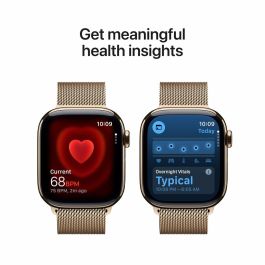 Apple Watch S11 Titan Gold Cellular 42mm con Correa Milanaise Dorada