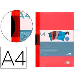 Liderpapel Carpeta Dossier con Pinza Lateral Polipropileno DIN A4 Rojo Translucido 30 Hojas Precio: 0.99598004. SKU: B14BRQPPHE