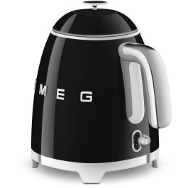 Smeg KLF05BLEU Mini Hervidor de Agua Negro, 0,8 L, 1400 W, Acero Inoxidable