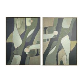 Cuadro Home ESPRIT Verde Abstracto Moderno (2 Unidades) Cuadro Home ESPRIT Verde Abstracto Moderno (2 Unidades)