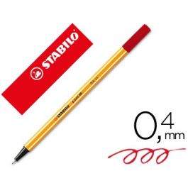 Stabilo Rotulador Point 88 Rojo Oscuro Caja 10 Ud