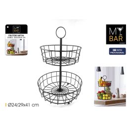 Frutero de Metal Doble My Bar - 24/29x41 cm - Inde (4 Unidades)