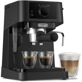 De'Longhi EC235.BK Máquina de espresso Solo con boquilla de vapor para capuchino, compatible con ESE 1 y 2 tazas - Negro