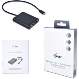 Adaptador USB-C i-Tec C31DUAL4KDP Thunderbolt 3