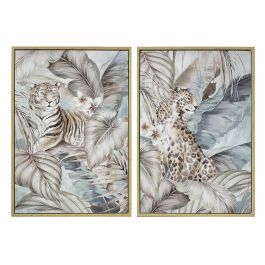 Cuadro Tropical DKD Home Decor Verde Multicolor 4 x 100 x 70 cm (2 Unidades) Precio: 105.50000043. SKU: B1EQF46Q79