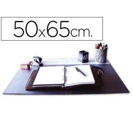 Vade Sobremesa Q-Connect Negro Con Solapas Transparentes 50x63 cm Precio: 13.50000025. SKU: B17HE34XEJ