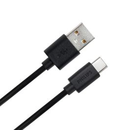 Philips DLC3104A/00 Cable USB-A a USB-C 1.2m Negro Carga Rápida