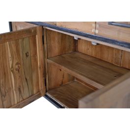 Giner y Colomer Aparador de Madera de Teca y Mango con Metal Marrón 110x140x40 cm