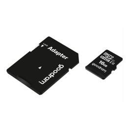 Goodram M1AA-0160R12 Tarjeta de Memoria Micro SDHC 16GB Clase 10 UHS-I con Adaptador SD hasta 100 MB/s