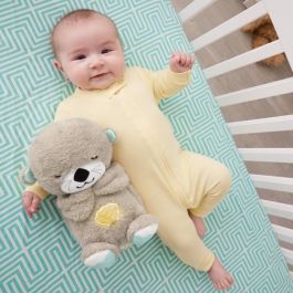 Mattel Peluche Nutria Relajación Hora de Dormir, Sonidos Relajantes y Movimiento Barriga para Bebés desde 1 Mes, Pilas AA Incluidas