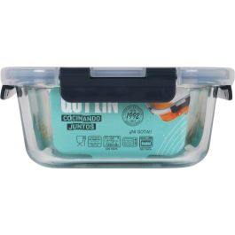Fiambrera rectangular con tapa Quttin 23.3 x 17.8 cm, 1.5 litros (6 Unidades)