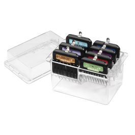Andis Juego 7 Peines Alzada Universales para Cuchillas UltraEdge y Ceramic Edge nº10 con Estuche, Color Codificado y Medidas 1.5 a 25mm