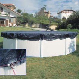Gre Cubierta de Invierno Piscina Redonda 540 cm Reforzada Polietileno 100 g/m² con Filtración Azul oscuro Gre Cubierta de Invierno Piscina Redonda 540 cm Reforzada Polietileno 100 g/m² con Filtración Azul oscuro