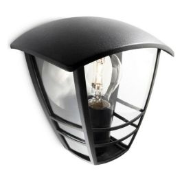 Philips Farol Exterior Creek Aplique Mural Negro IP44 E27 Máx. 60W sin Bombilla. Tipo Farola de Pared de Aluminio. Precio: 27.98999951. SKU: S7907804