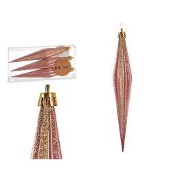 Set 3 Adornos Navidad Alargados Rosa Oscuro 17 cm Krist+ (12 Unidades) Precio: 59.69000059. SKU: B1JNG9PQQY