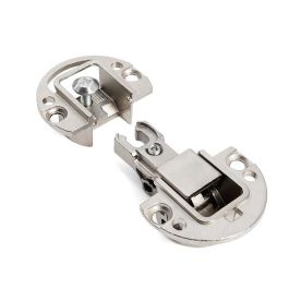 Italiana Ferramenta Bisagra de Embutir Kimana Skin para Puertas de Apertura Abajo/Arriba con 3 Ajustes, Níquel y Níquel Negro Italiana Ferramenta Bisagra de Embutir Kimana Skin para Puertas de Apertura Abajo/Arriba con 3 Ajustes, Níquel y Níquel Negro