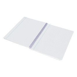 Cuaderno Espiral Liderpapel Folio Smart Tapa Blanda 80H 60 gr Cuadro 4 mm Con Margen Color Turquesa 10 unidades