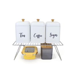 Confortime Estante Plegable para Cocina Grey 37.1 x 23.7 x 3.5 cm (12 Unidades)