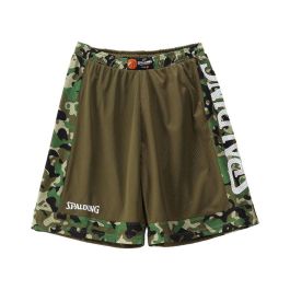 Pantalones Cortos de Baloncesto para Hombre Spalding Marrón Verde militar Reversible Precio: 35.7192. SKU: B16QLZY52W