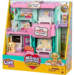 Moose Little Live Pets 26673 Clínica para Bebés Familias Sorpresa, Descubre 3 Adorables Cachorros Retriever como por Arte de Magia, +5 Años
