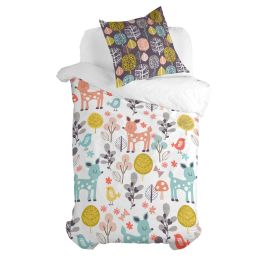 Juego de funda nórdica HappyFriday Moshi Moshi Woodland Multicolor Cama de 80 2 Piezas Precio: 51.7758994676. SKU: B18D2RTRJM