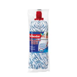 Vileda Recambio Fregona Universal Microfibra Y Algodón Azul-Blanco