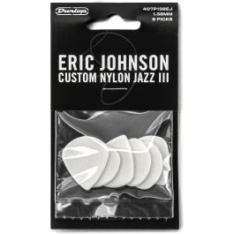 Dunlop Pack de 6 Púas Eric Johnson Custom Nylon Jazz III
