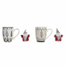 Mug Navidad Moderna DKD Home Decor Blanco Negro 8 x 10 x 12 cm Set de 2 (2 Unidades) Precio: 16.50000044. SKU: B17CA8NR8D