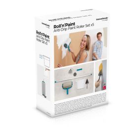 Set de Rodillos de Pintura Recargables Antigoteo Roll`n`Paint InnovaGoods 5 Piezas