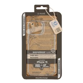 Muvit Funda Shockproof Recycletek para iPhone 15 - Material Reciclado, Protección contra Caídas y Arañazos Precio: 23.50000048. SKU: B1CQ7DN8Q4